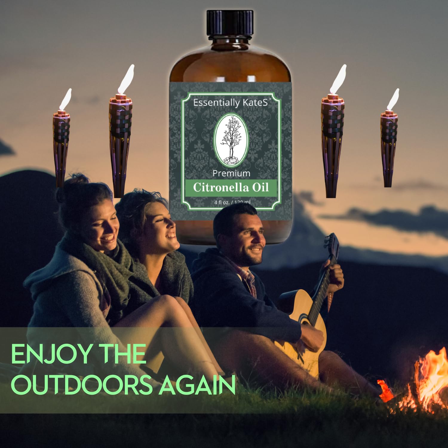 Essentially KateS Citronella Oil 4 Fl Oz - 100% Pure and Natural : Beauty & Personal Care