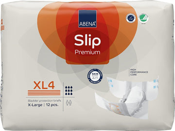 ABENA Slip Premium All-In-One Incontinence Pads For Men & Women, Eco-Labelled Womens Incontinence Pads, Mens Incontinence Pads, - XL 4, 110-170cm Waist, 4000ml Absorbency, 12PK