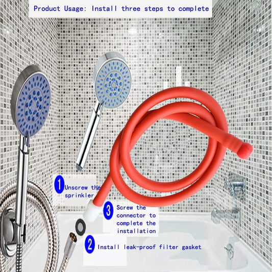 Enema Hose Reusable,Shower Anal Douche Nozzle for Men and Women,Enemas Tubing Anal Cleaning 39in with Beads