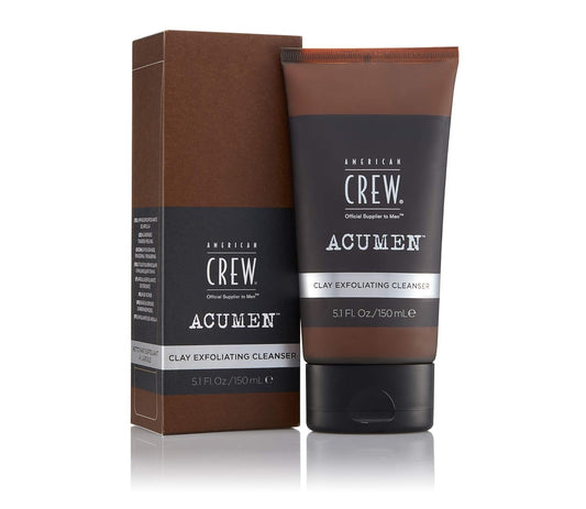 American Crew Men's Exfoliating Face Cleanser, Daily Clay Cleanser, 5.1 Fl Oz