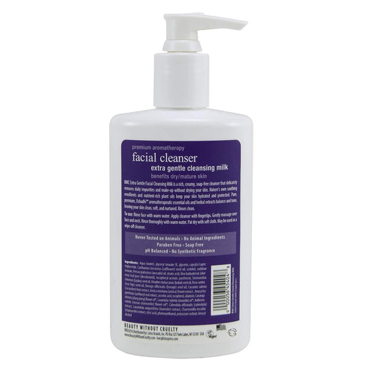 Beauty Without Cruelty Facial Cleansing Milk, Extra Gentle, 8.5-Ounce