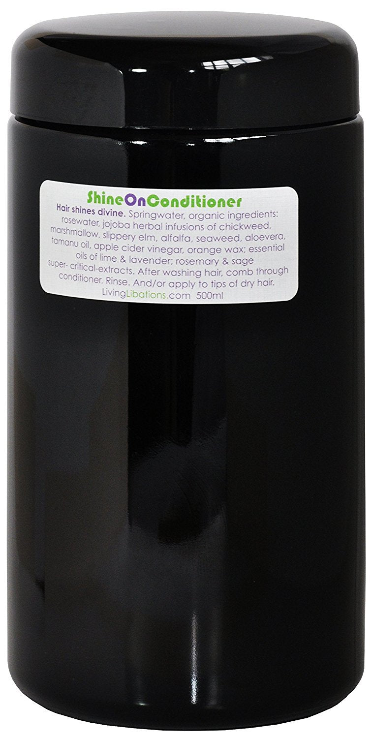 Living Libations - Organic Shine On Conditioner | Natural, Wildcrafted Clean Beauty (16.9 Oz | 500 Ml) : Beauty & Personal Care