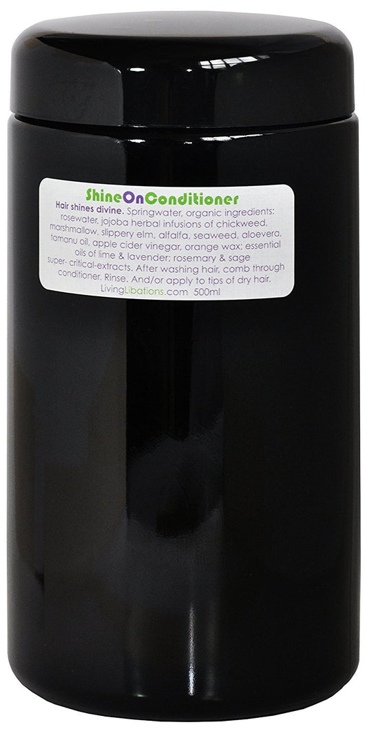 Living Libations - Organic Shine On Conditioner | Natural, Wildcrafted Clean Beauty (16.9 Oz | 500 Ml) : Beauty & Personal Care