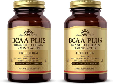 Solgar. BCAA Plus 100 Vcaps 2-Pack