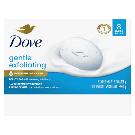Dove Beauty Bar Soap Pink Rosa, 8 Bars For Soft, Smooth Skin, Cleans & Moisturizes 3.75 Oz