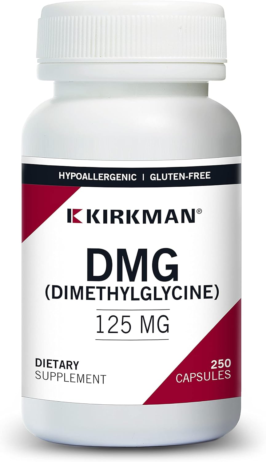 Kirkman – Dmg (Dimethylglycine) 125 Mg - Hypoallergenic - 250 Vegetarian Capsules