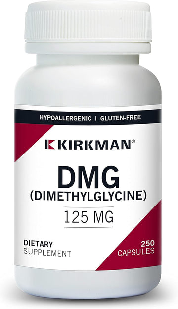 Kirkman – Dmg (Dimethylglycine) 125 Mg - Hypoallergenic - 250 Vegetarian Capsules