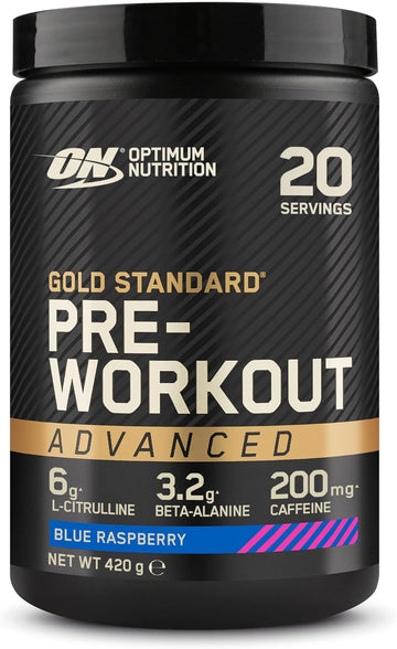 Optimum Nutrition On Gold Standard Pre-Workout Advanced With L-Citrulline, Beta-Alanine And Caffeine, Tropical, 20 Servings, 420 G