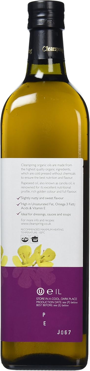 Clearspring Rapeseed Oil - Organic 500Ml