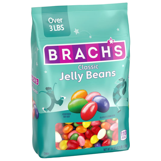 Brach'S Classic Jelly Beans, Assorted Flavors, 3.38 Pound Bulk Candy Bag, Pack Of 2