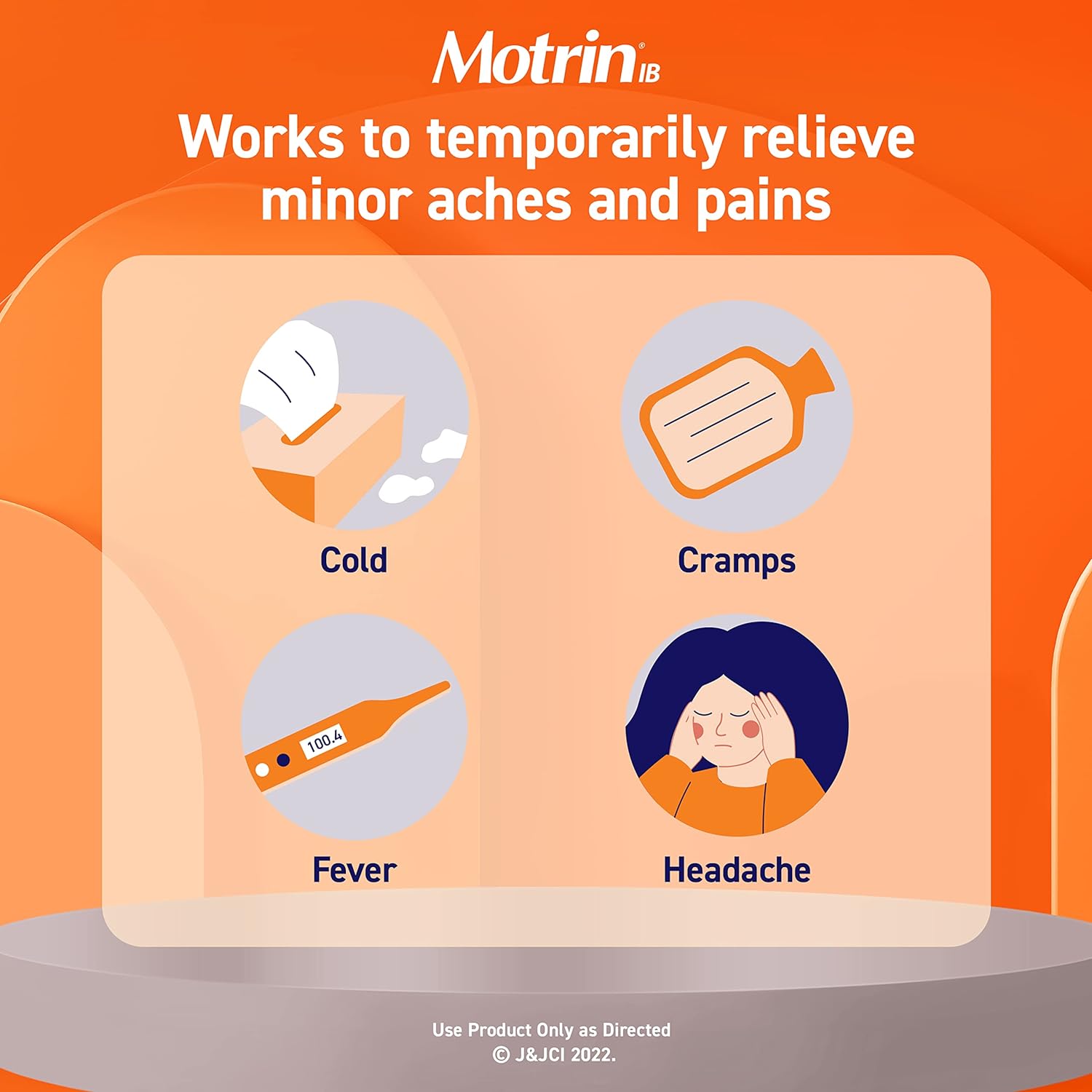Motrin IB Liquid Gels, Ibuprofen 200 mg, Pain Reliever & Fever Reducer Minor Arthritis Pain, Muscular Aches, Headache, Menstrual Cramps & Backache, NSAID, 80 Ct : Health & Household
