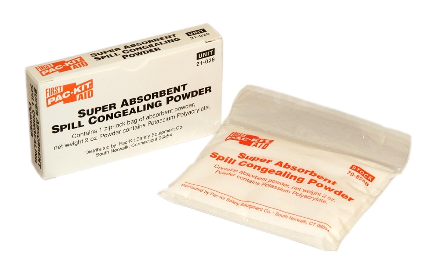 First Aid Only 21-028 Spill Clean-Up Powder Pouch, 2 Oz Capacity