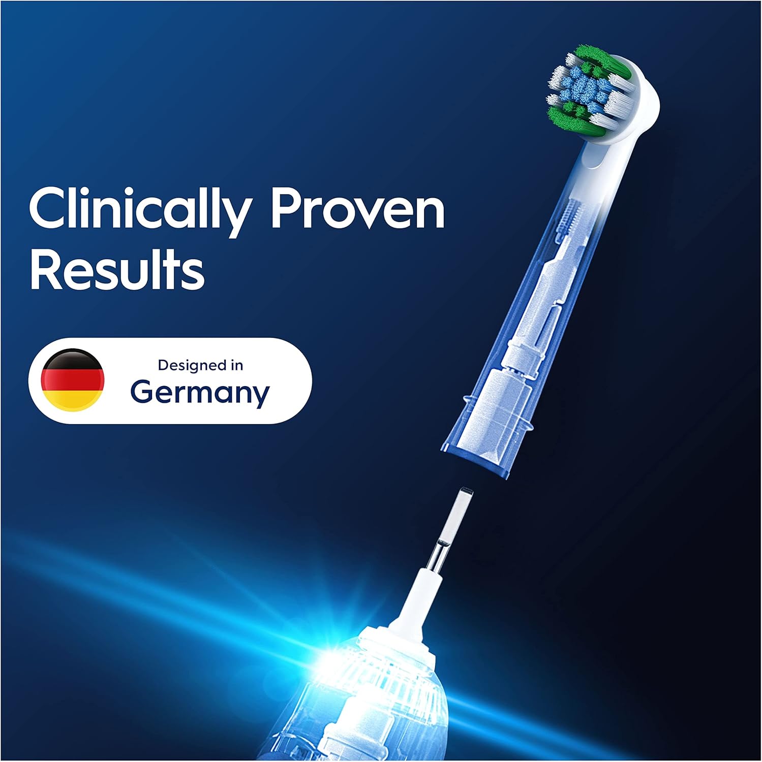 Oral-B Pro Precision Clean Original Electric Toothbrush Head, X-Shape and Angled Bristles for Deeper Plaque Removal, Pack of 10 Toothbrush Heads, Suitable for Mailbox, White : Amazon.co.uk: Health & Personal Care