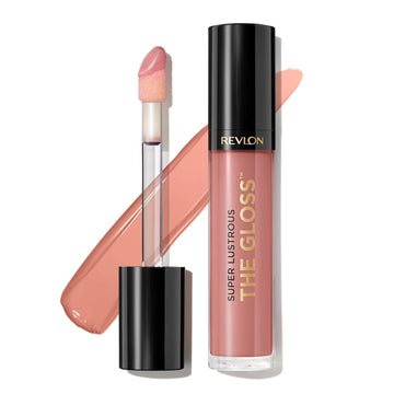 Revlon Lip Gloss, Super Lustrous The Gloss, Non-Sticky, High Shine Finish, 215 Super Natural