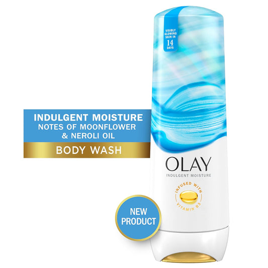 Olay Indulgent Moistureolay Indulgent Moisture Body Wash For Women, Infused With Vitamin B3, Notes Of Moonflower And Neroli Oil Scent, 20 Fl Oz