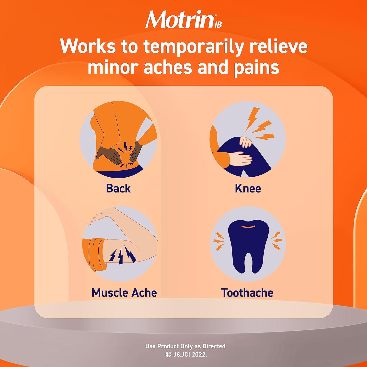 Motrin IB Liquid Gels, Ibuprofen 200 mg, Pain Reliever & Fever Reducer Minor Arthritis Pain, Muscular Aches, Headache, Menstrual Cramps & Backache, NSAID, 120 Ct : Health & Household