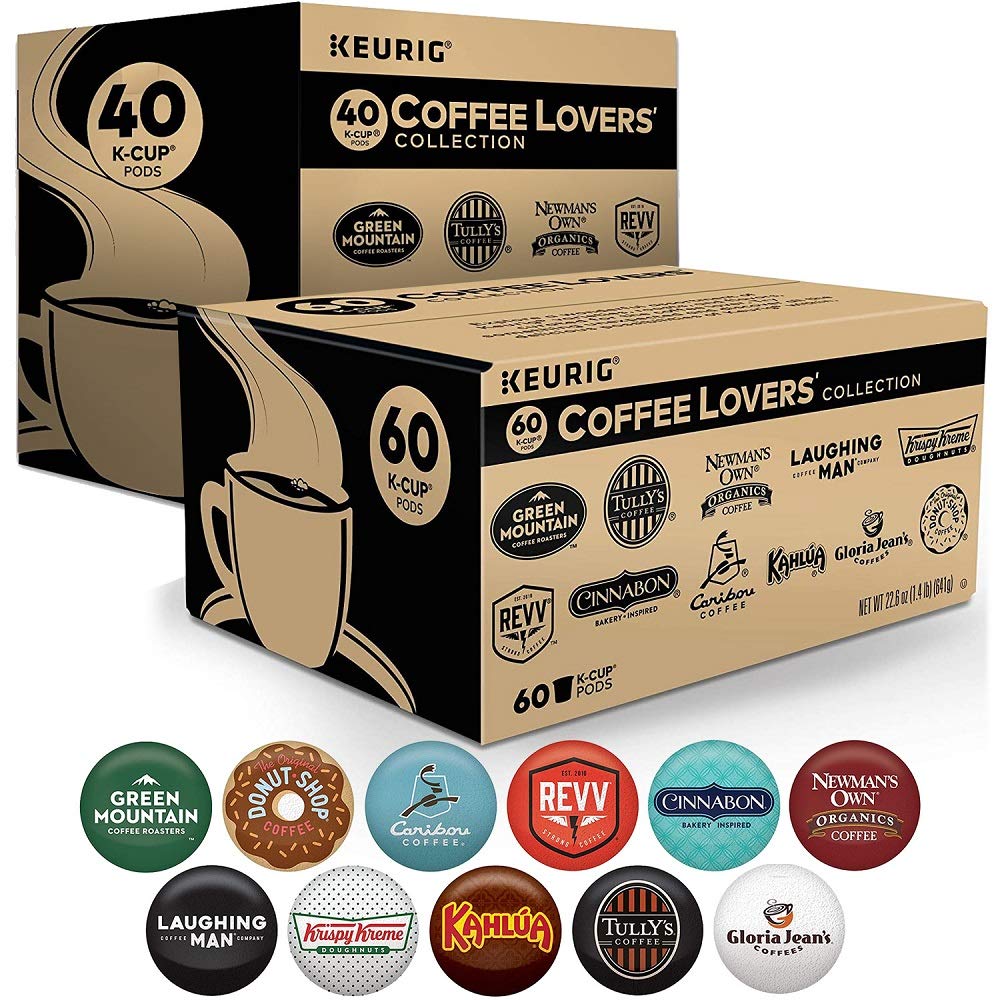 Keurig Coffee Lovers' Collection Variety Pack, Single Serve K-Cup Pods, Compatible With All Keurig 1.0/Classic, 2.0 And K-Café Coffee Makers, 100 Count