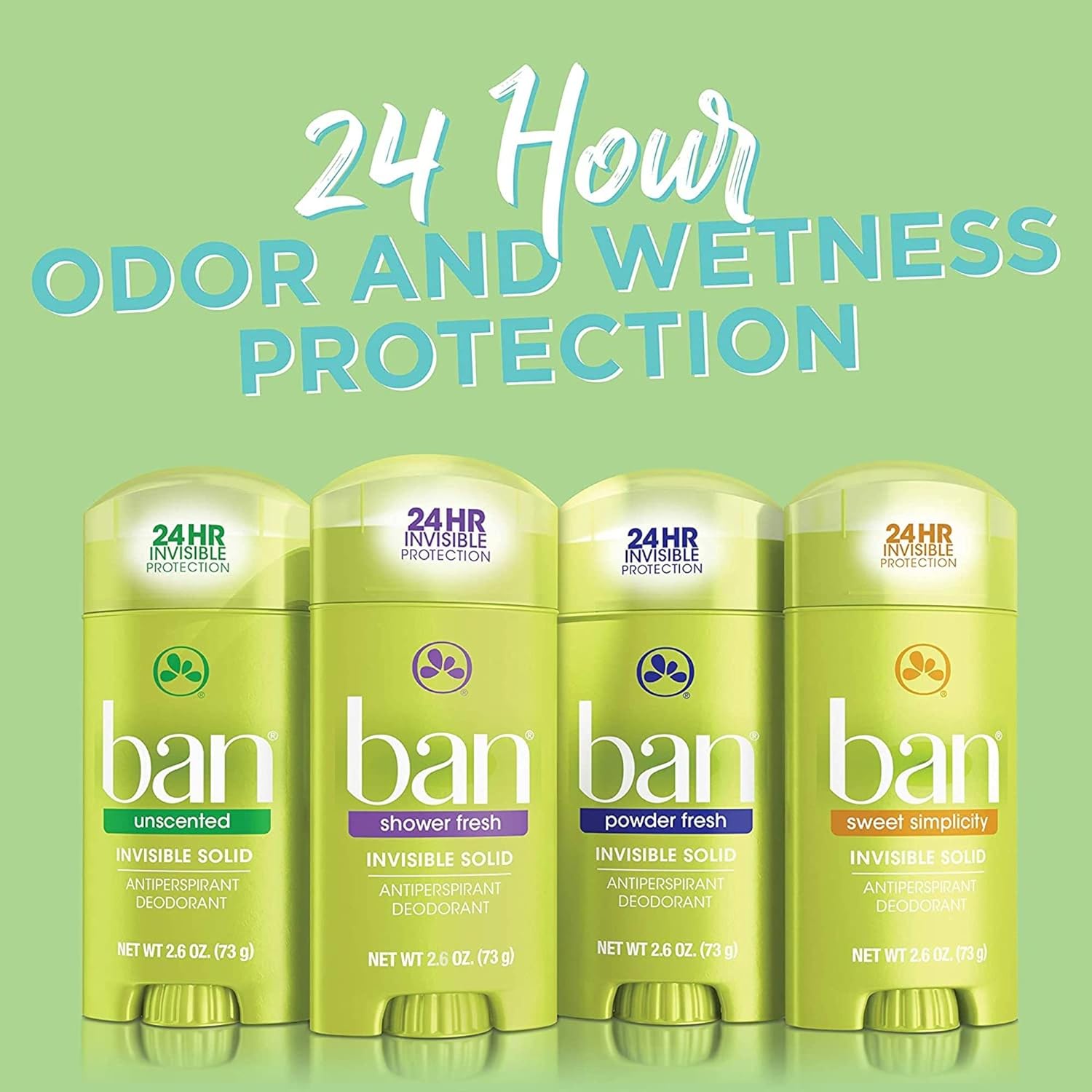 Ban Fresh Cotton 24-hour Invisible Antiperspirant, Roll-on Deodorant for Women and Men, Underarm Wetness Protection, with Odor-fighting Ingredients, 2.6 Ounce (Pack of 1) : Everything Else