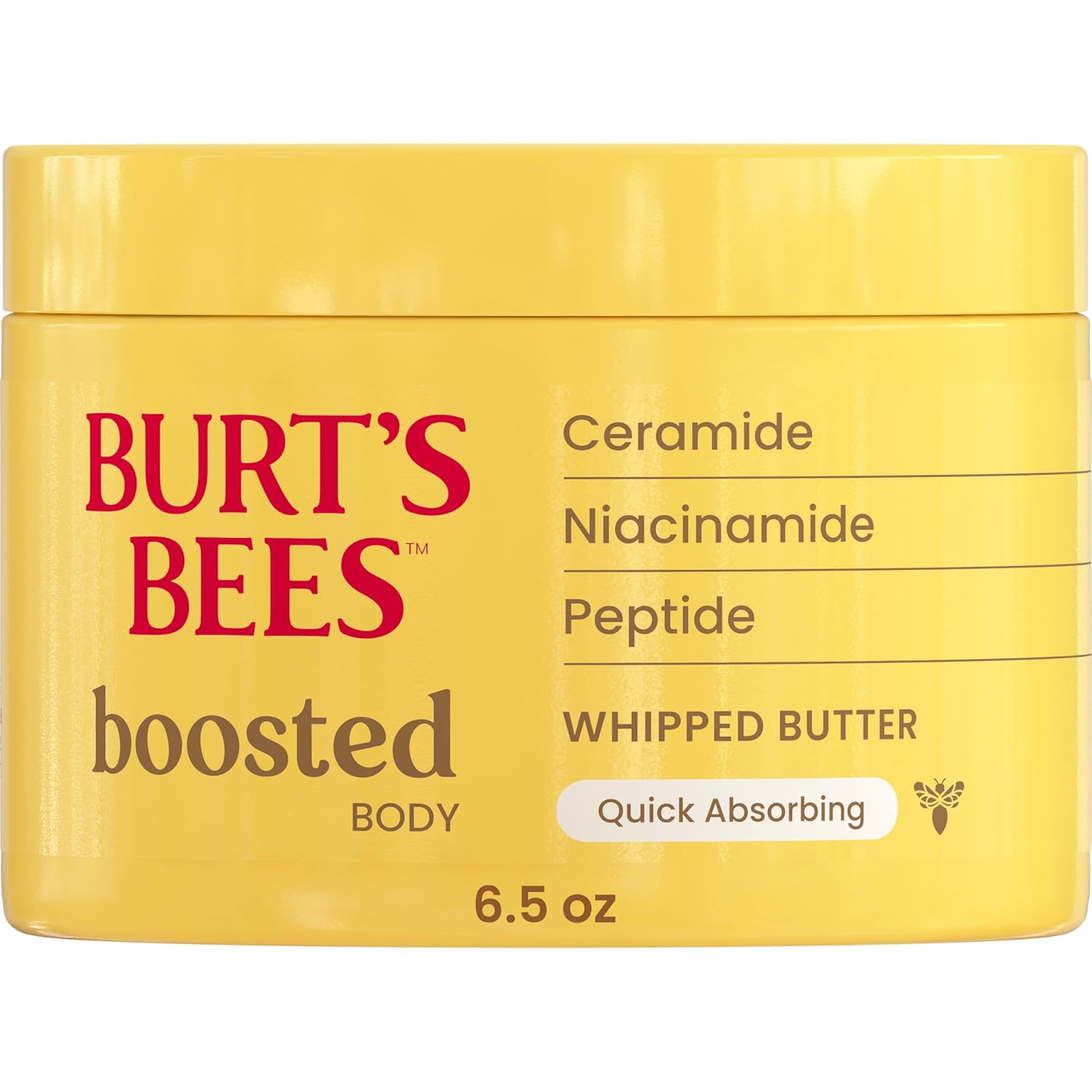 Burt'S Bees Boosted Body Lotion With Ceramide, Niacinamide And Peptide, Lightweight Daily Lotion Boosts Skin Barrier, Tropical Scent,13 Oz. Bottle