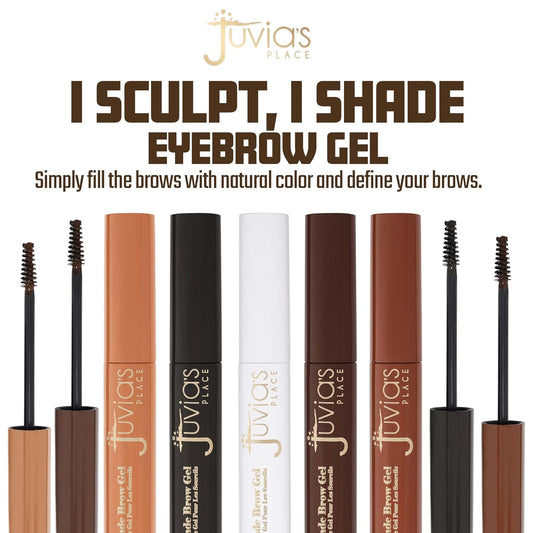 Juvia'S Place Isculpt, Ishade Eyebrow Gel - Medium Brown, Medium Brown, Waterproof Gel For Eyebrows, Eyebrow Tint, Eyebrows Makeup Enhancer, Filler, Tinted Brow