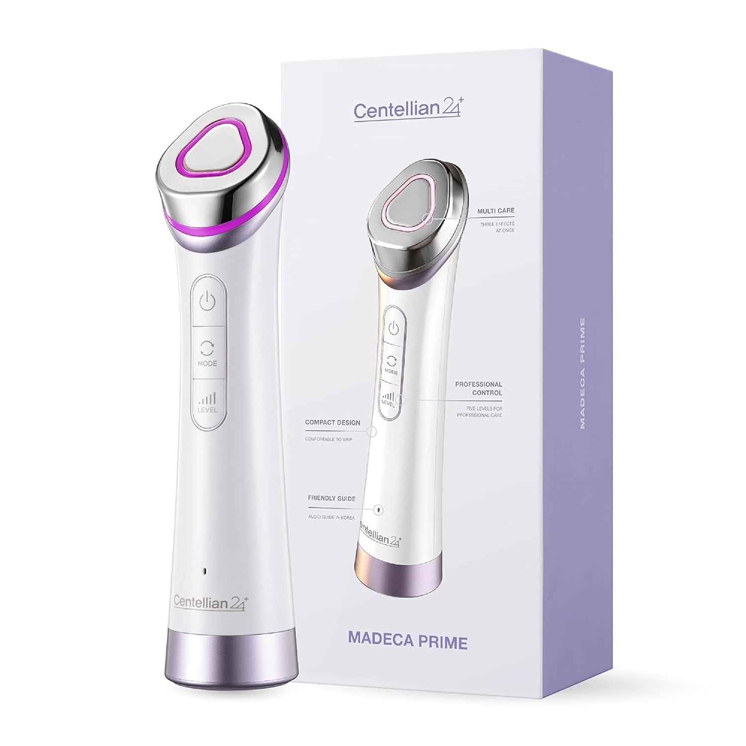 Centellian 24 Madeca Prime Facial Toning Device - 3-In-1, Glowing Glass Skin, Better Absorption, Ultra Light. Microcurrent, Premium Korean Skin Care