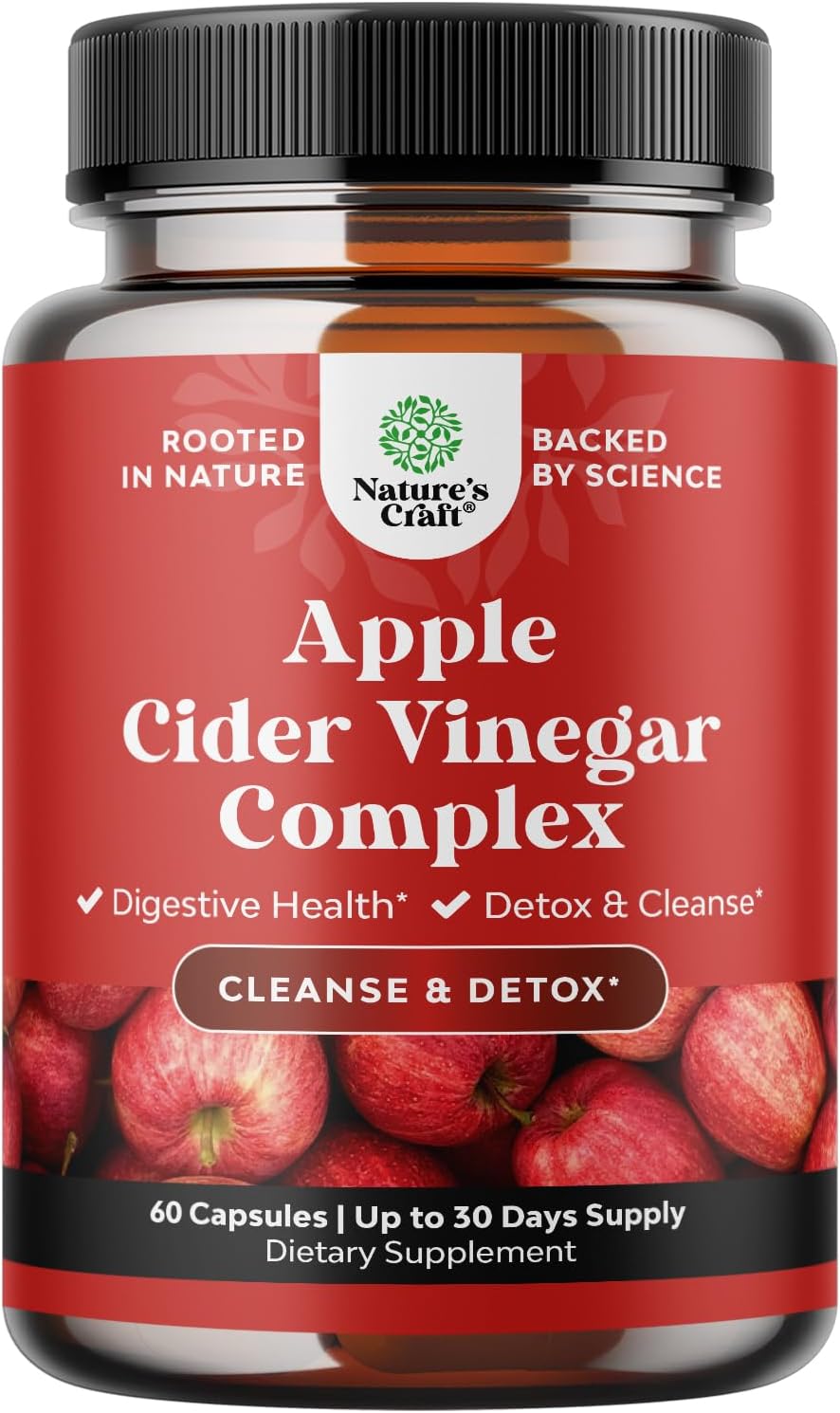 Potent Apple Cider Vinegar Capsules ? ACV Pills Nutritional Supplements for Digestive Health with Natural Cleansing and Size Reducing Formula for Women and Men Designed to Help You Reach Your Goal