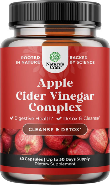 Potent Apple Cider Vinegar Capsules ? ACV Pills Nutritional Supplements for Digestive Health with Natural Cleansing and Size Reducing Formula for Women and Men Designed to Help You Reach Your Goal