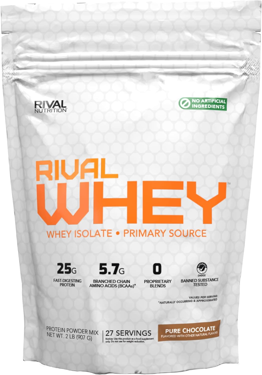 Naturally Flavored Rival Whey - Pure Chocolate 2Lb