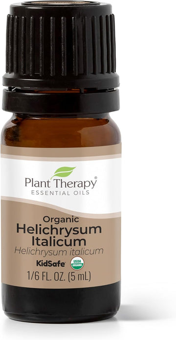 Plant Therapy Organic Helichrysum Italicum Essential Oil 100% Pure, Usda Certified Organic, Undiluted, Natural Aromatherapy, Therapeutic Grade 5 Ml (1/6 Oz)