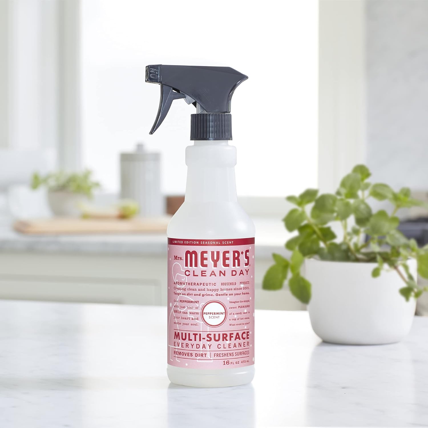 Mrs. Meyer'S Multi-Surface Cleaner, Peppermint, 16 Oz (Pack Of 1)
