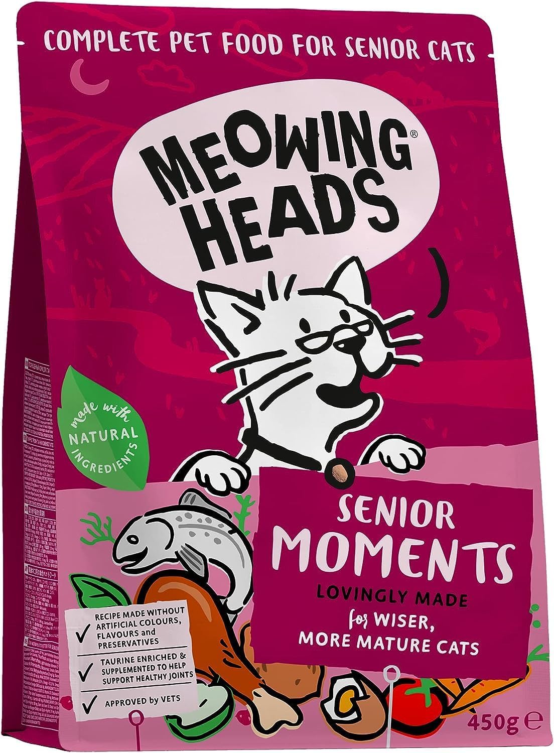 Meowing Heads Senior Moments 450 g x 1?MSR450