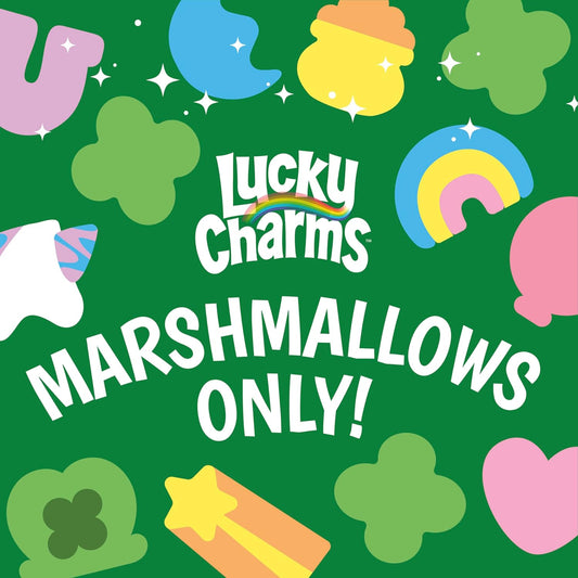 Lucky Charms Only Marshmallows Snacks and Baking Ingredient, St. Patrick’s Day Edition, 4 oz