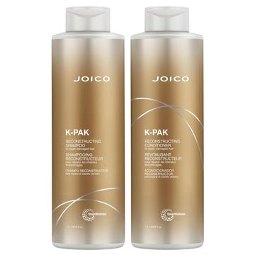 Joico K-Pak Daily Reconstructing Shampoo & Conditioner | For Damaged Hair | Restore Shine | Smooth & Detangle | Eliminate Static | With Keratin & Guajava Fruit Extract