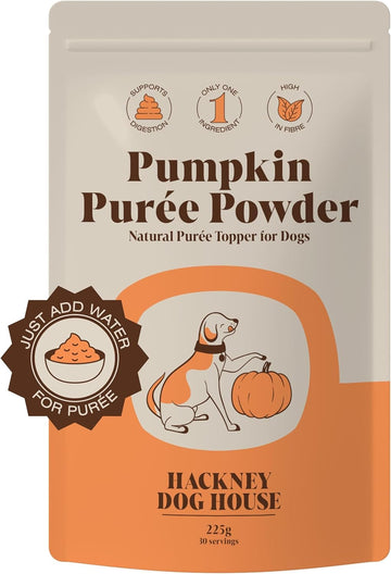 Pumpkin Powder For Dogs (225 Grams) | Create Natural Pumpkin Purée | Uk Canned Pumpkin Alternative | High Fibre Topper (30 Daily Servings) | Hackney Dog House