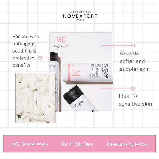 Milky Cleanser Hydro-Biotic - Moisturizing And Softening - Gentle Cleaning Treatment - Skin Feels Soft And Supple - Hypoallergenic - Vegan - All Skin Types, Even The Most Sensitive - 6.7 Oz