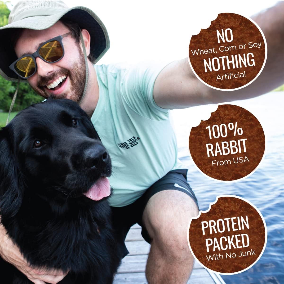 Smart Cookie Single Ingredient Rabbit Jerky Dog Treats - Bite Size Training Treats for Dogs and Puppies with Allergies and Sensitive Stomachs - Dehydrated, 100% Meat, Made in USA - 3oz, Pack of 1 : Pet Supplies
