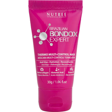 HAIR MASK FOR DAMAGED HAIR BRAZILIAN BONDOX TREATMENT 1.06 oz Thermal Activated Mask for Dry Frizzy Hair | Formaldehyde Free Cruelty Free | Results for up to 1-3 months | Almond Hair Oil Hair Repair