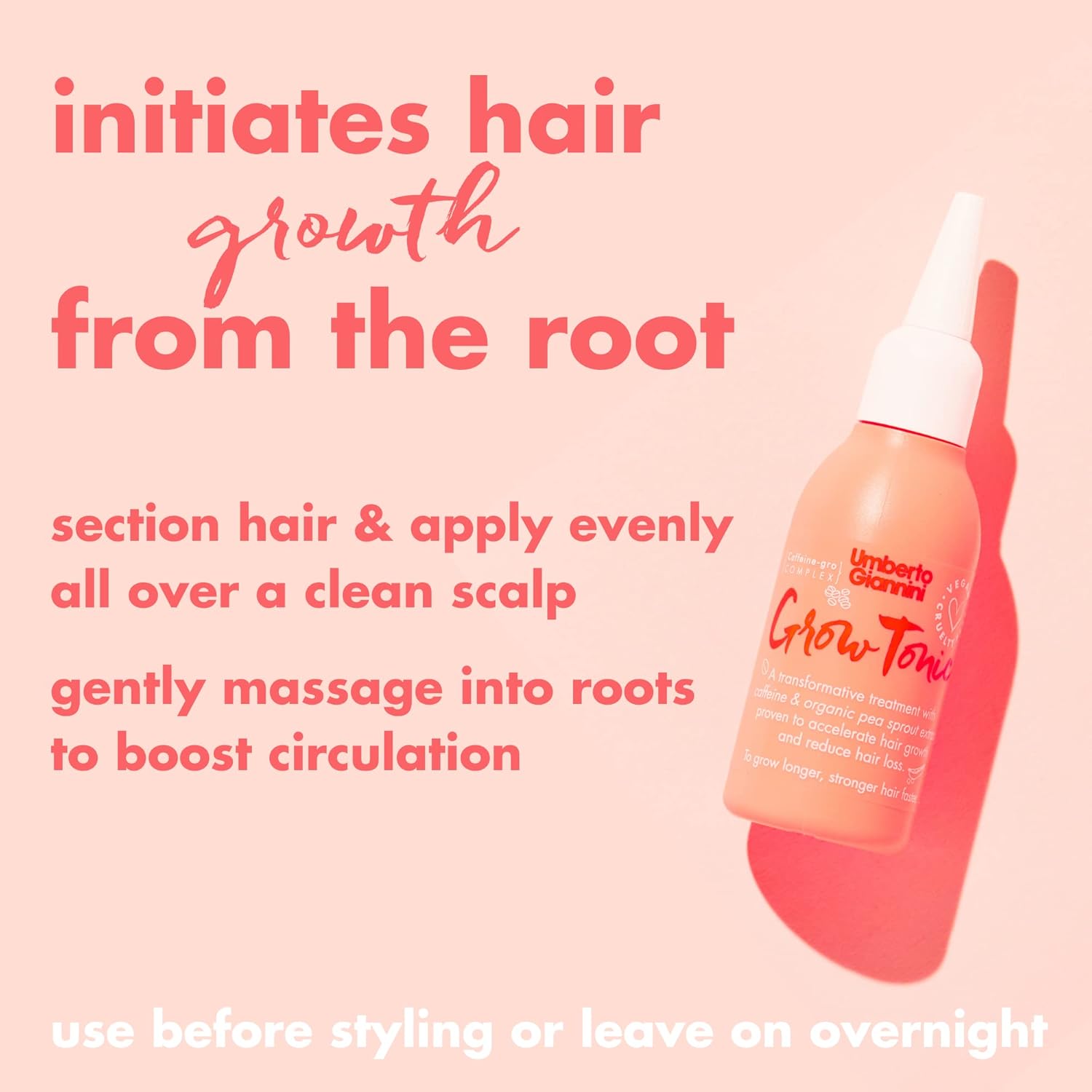 Umberto Giannini Grow Tonic - Vegan & Cruelty Free Hair Growth Treatment - Unique Gro-Complex with Caffeine Reduces Hair Loss within Two Weeks - Bio-active Natural Ingredients - 75 ml : Amazon.co.uk: Beauty