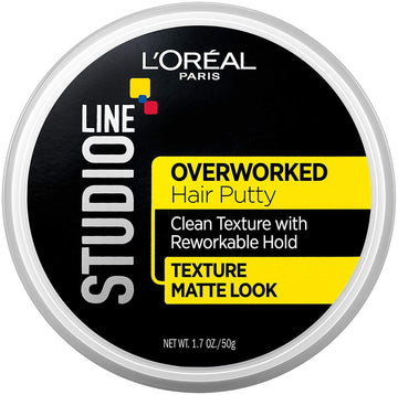 L'Oreal Paris Studio Line Overworked Hair Putty, 1.7 Oz