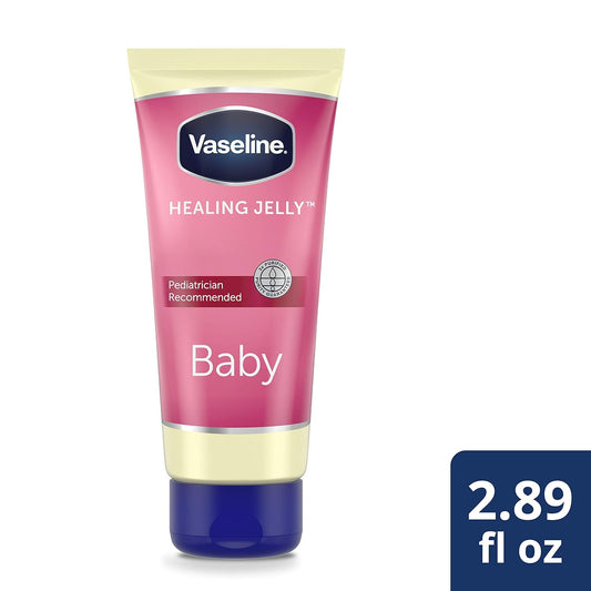 Vaseline Healing Jelly Petroleum Jelly For Diaper Rash Moisturizer For Baby Hypoallergenic Skin Protectant 2.89 oz