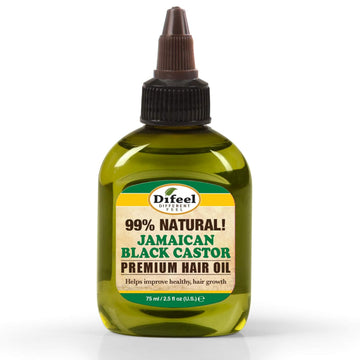 Difeel 99% Natural Premium Hair Oil - Jamaican Black Castor Oil 2.5 Oz