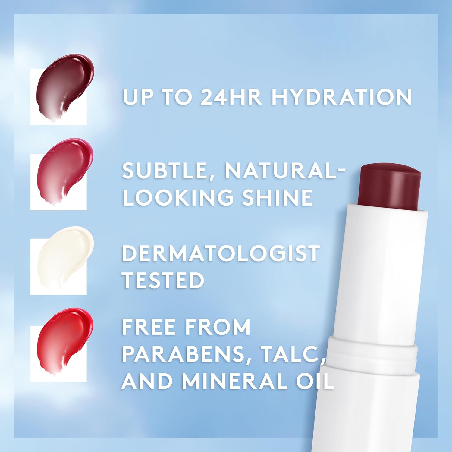 Covergirl Clean Fresh Tinted Lip Balm, Vegan Formula, Hydrating, Natural Finish, Cherry-Ish You, 1 Count : Beauty & Personal Care