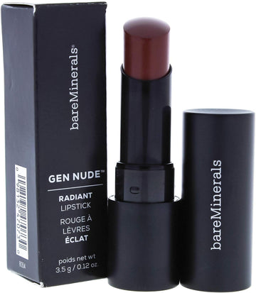 bareMinerals Gen Nude Radiant Lipstick - Queen For Women, Red, 0.12 Oz, (Pack of 1)