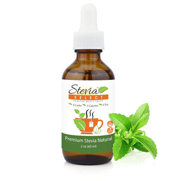 Stevia Select Plain Stevia Liquid Drops - Zero Calorie Sweetener - All Natural Liquid Stevia Extract Sweetener Liquid - Stevia Drops Liquid Sweetener - Keto Sweetener & Sugar Alternative 2 Oz