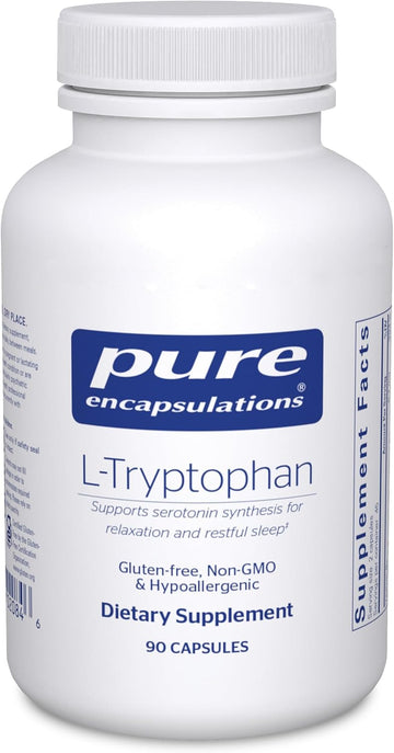 Pure Encapsulations L-Tryptophan | Amino Acid Supplement For Relaxation, Serotonin Support, Pms, And Sleep* | 90 Capsules