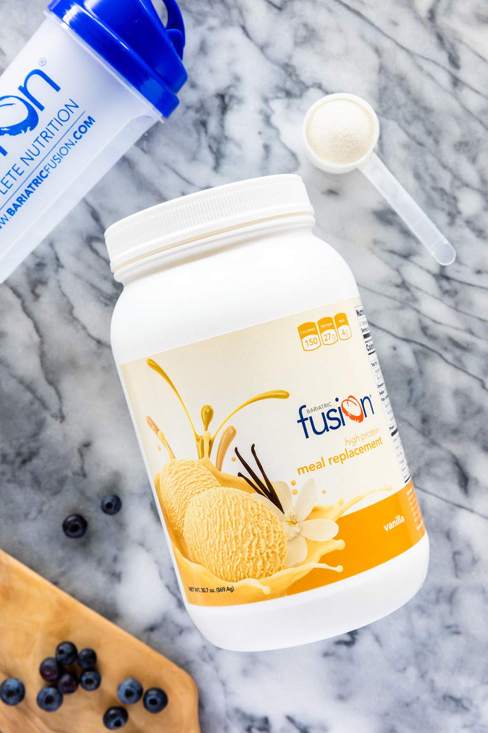 Bariatric Fusion Vanilla High Protein Meal Replacement Shake | 27g Whey Isolate Bariatric Protein Powder | Lactose Free Whey Protein Powder | Gluten and Sugar Free | 21 Servings