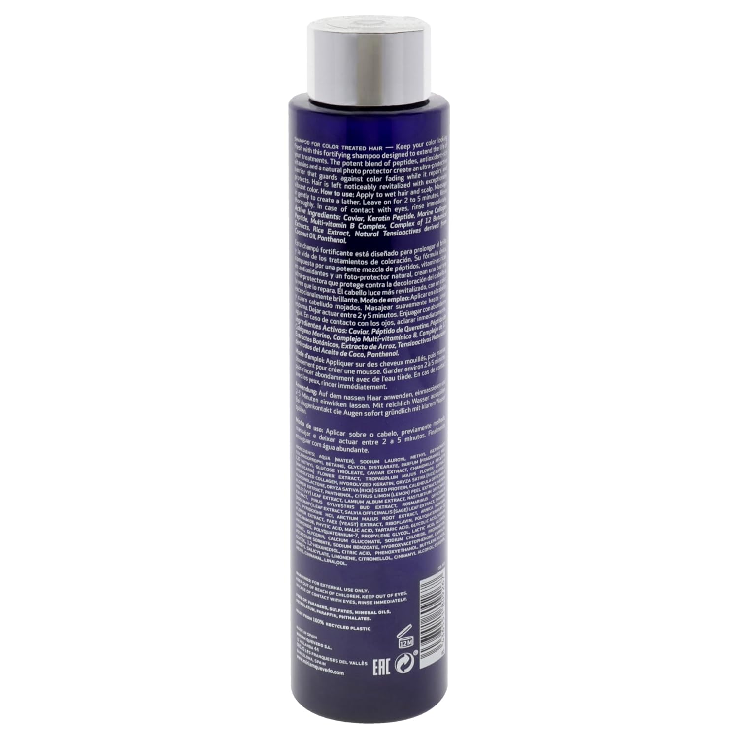 Miriam Quevedo Extreme Caviar Shampoo For Color Treated Hair For Unisex - 8.4 Oz Shampoo : Beauty & Personal Care