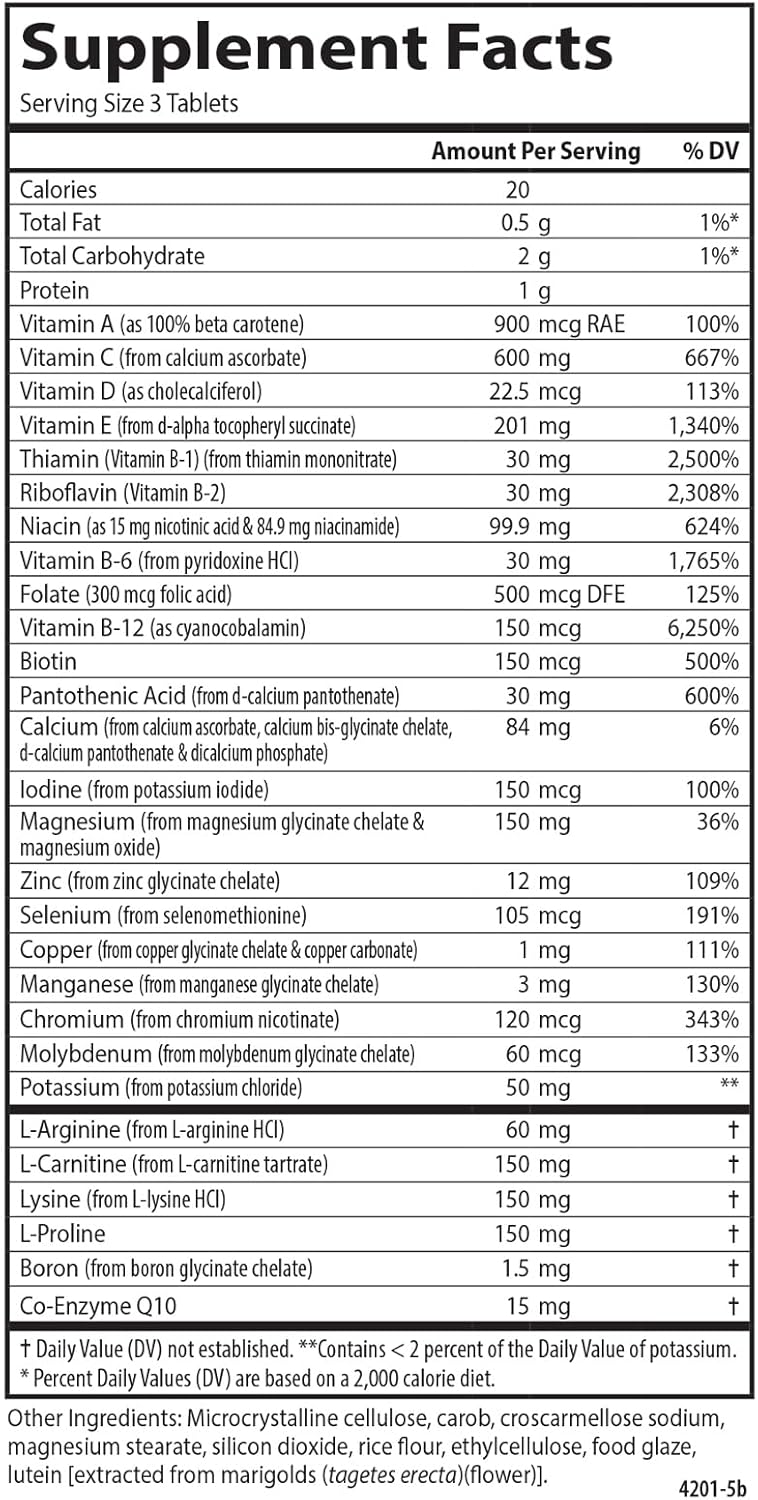 Carlson - Cardio Complete, Advanced Circulation Multivitamin, Heart Health, Circulatory Support, 180 Tablets : Health & Household