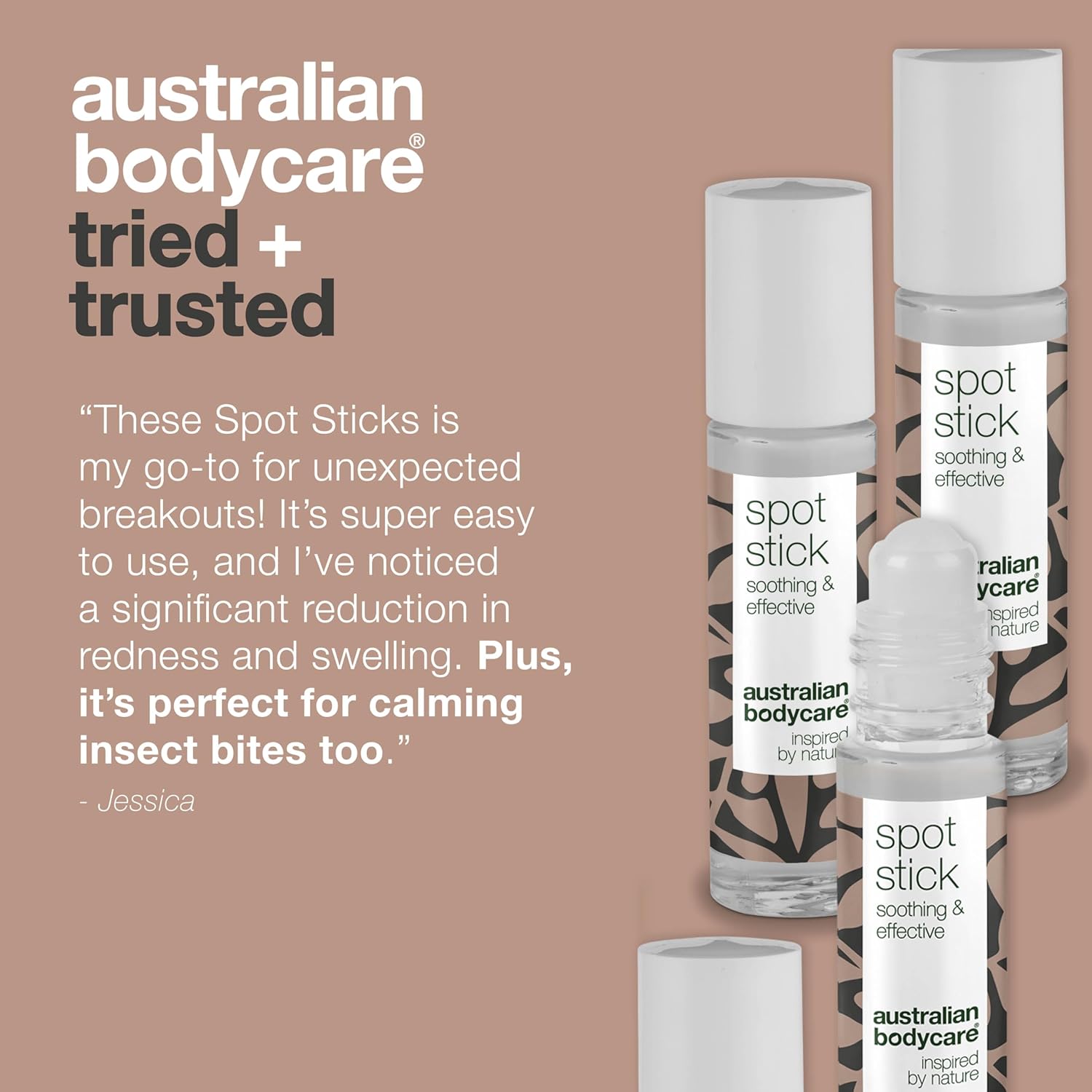 Australian Bodycare Tea Tree Oil Spot Stick - Tea Tree Blemish Stick For Spots, Pimples, Oily And Acne Prone Skin. Contains High Pharmaceutical Grade Australian Tea Tree Oil, 9Ml (3 X Spot Stick)