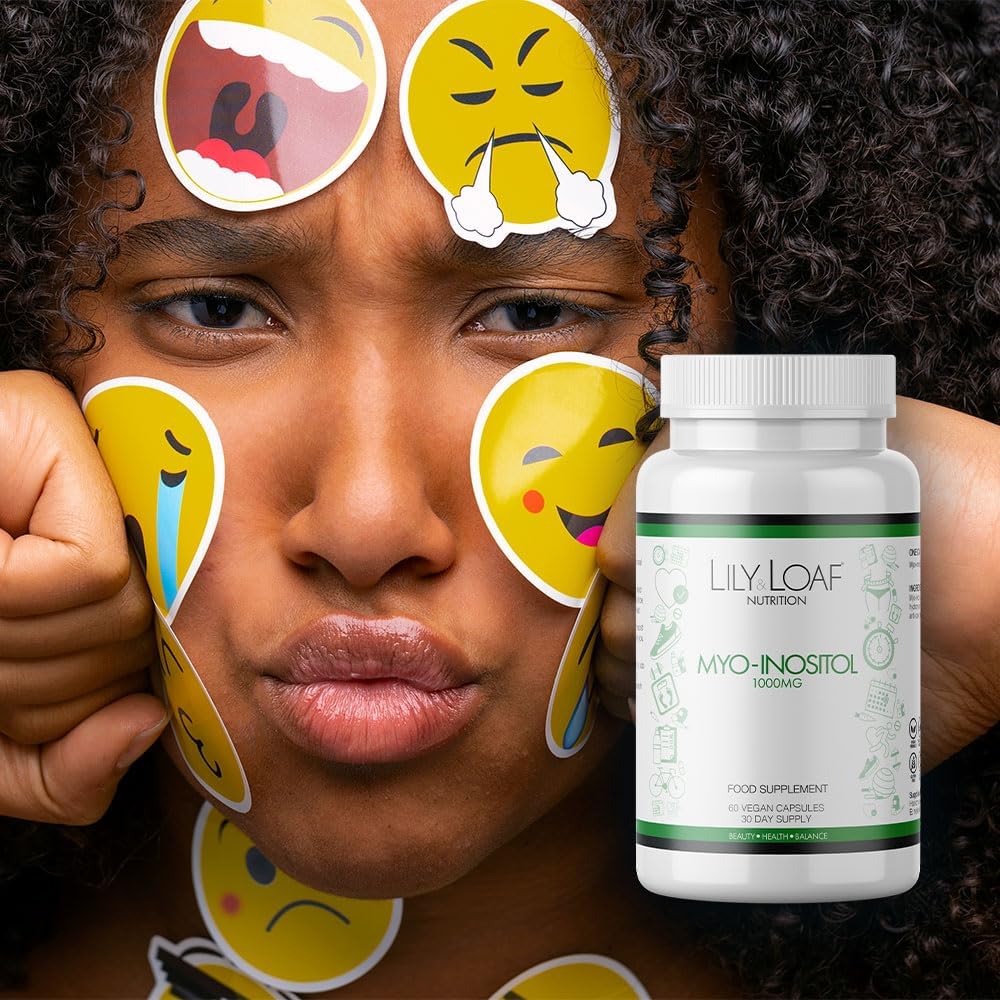 Myo-Inositol 1000Mg – 30 Day Supply – Hormonal & Reproductive Health Support – Gluten-Free, Vegan & Vegetarian Friendly – Mood, Metabolism & Ovarian Function Supplement